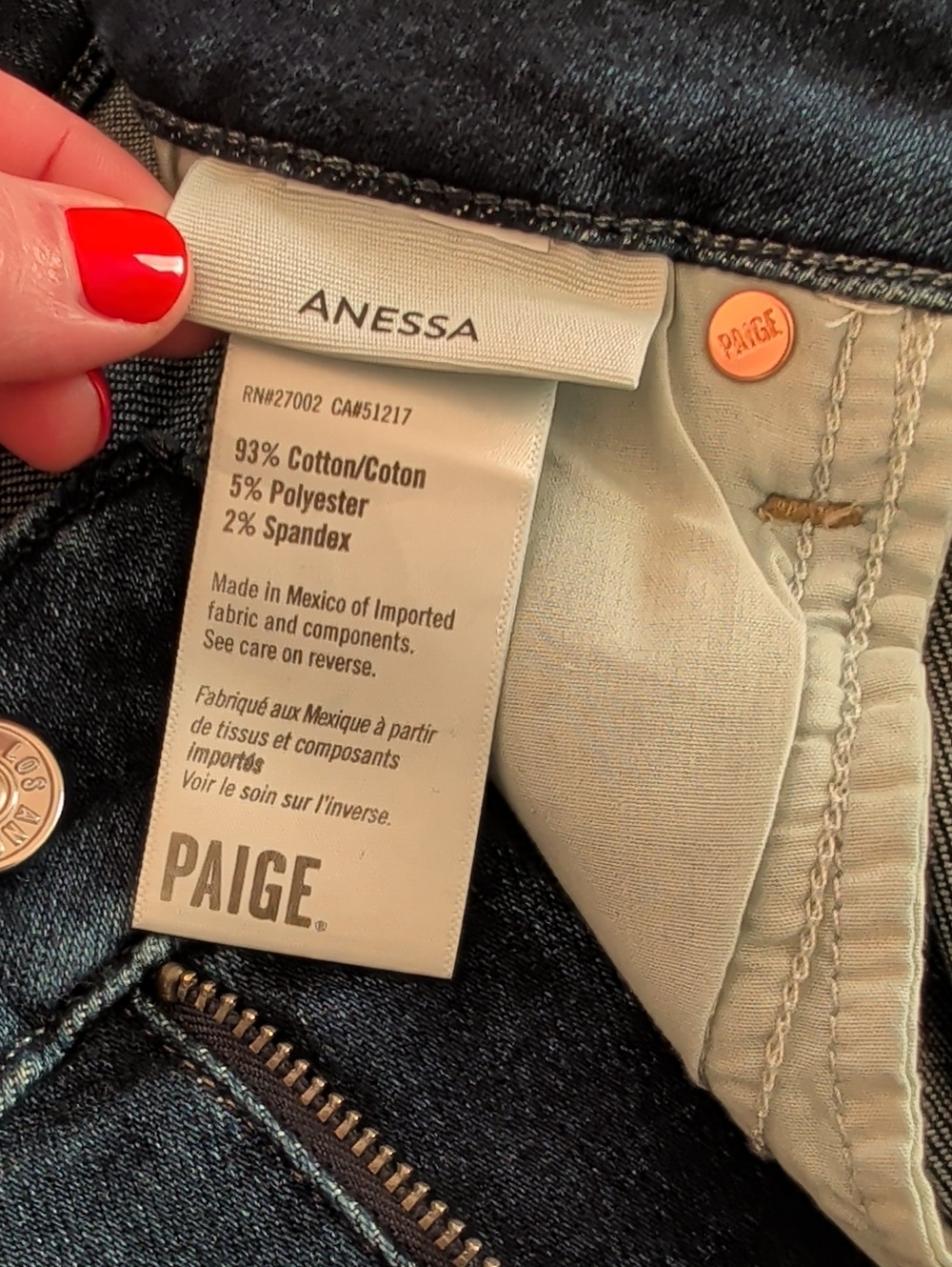 PAIGE Anessa Wide Leg, High Rise,Ankle Jean. Regular 26 - Picture 4 of 16